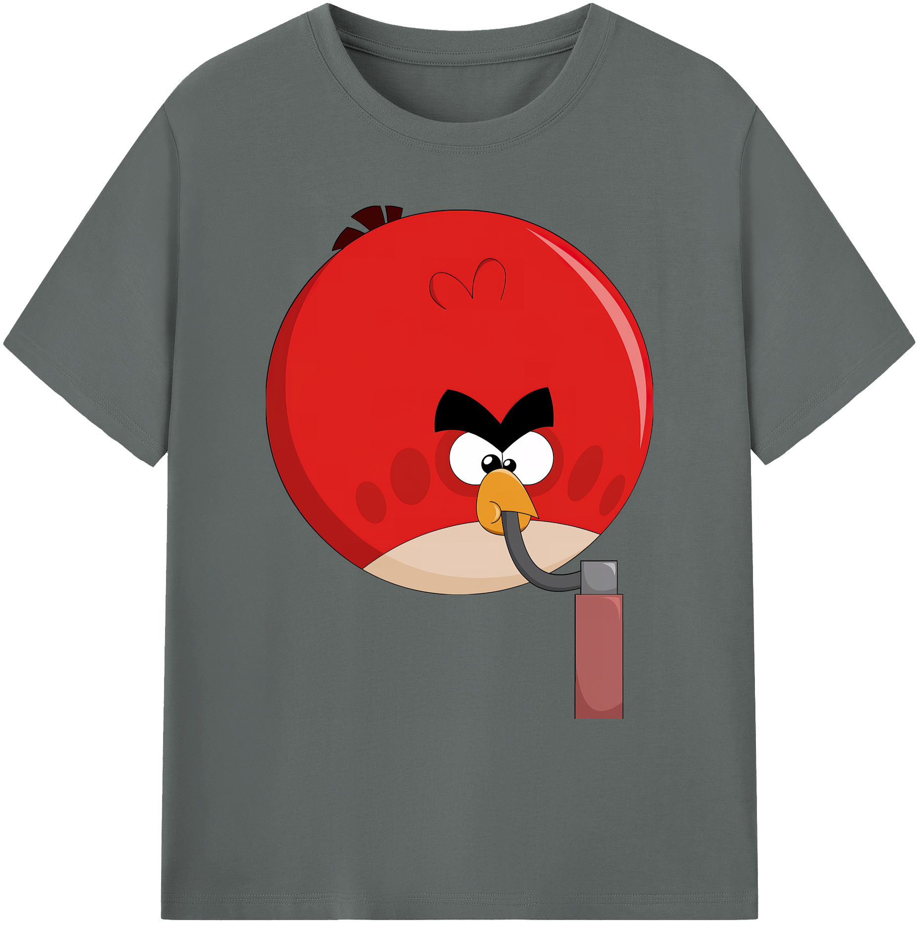 （画像用） Angry Birds アングリーバード 綿100％ メンズ半袖Tシャツ｜肌触りやわらか＆通気性